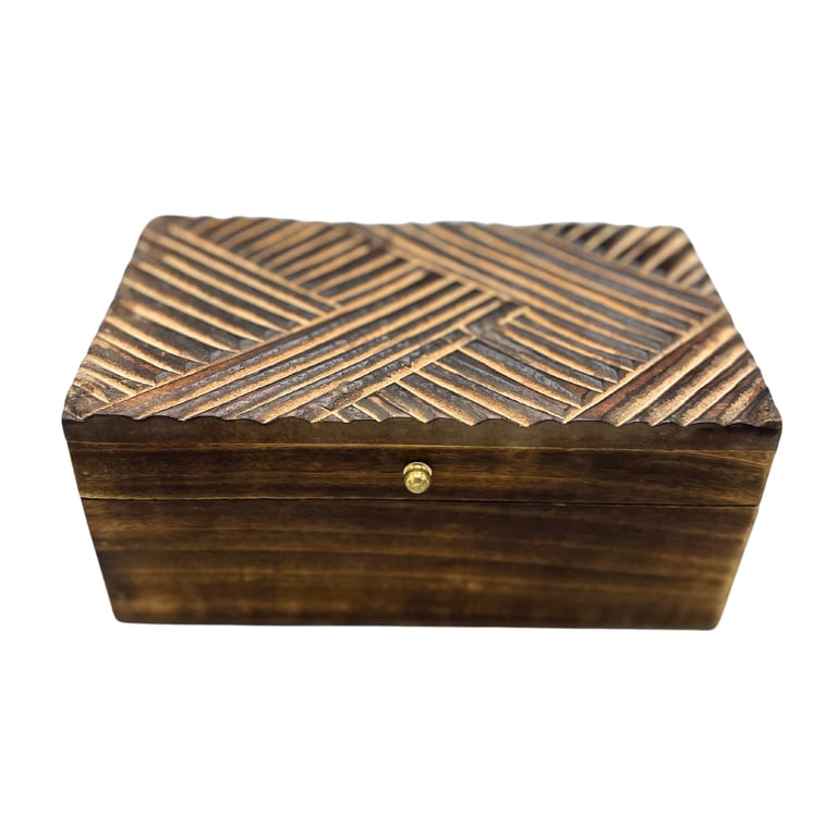 Antique Deco Multi-Purpose Box (22x12x10cm) - Vintage Lines