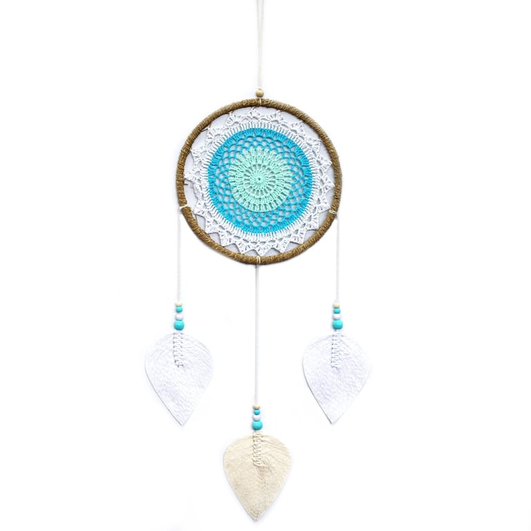 Large Turquoise Dream Catcher - Elemental Spirits Decor (Brand Name)