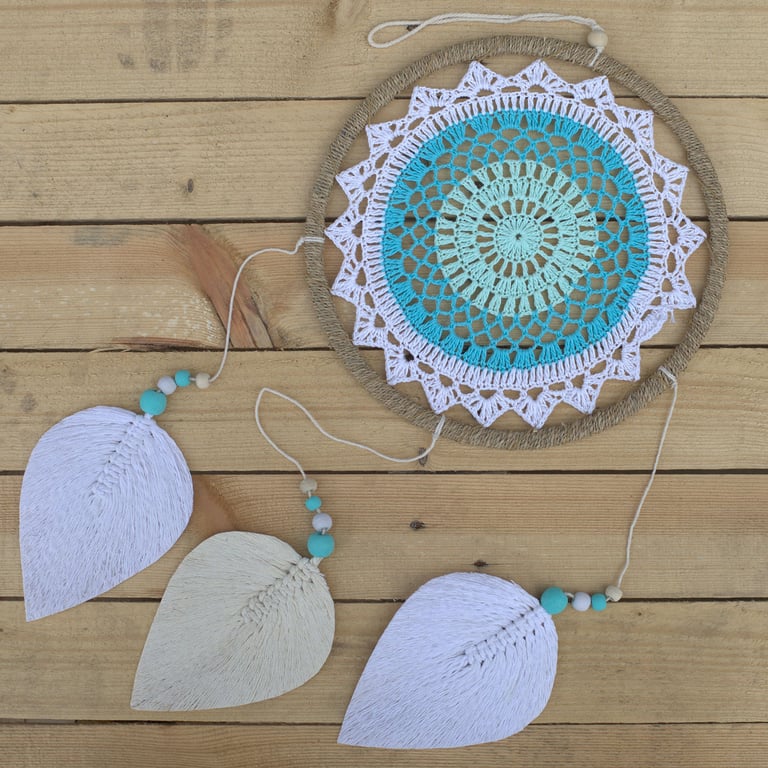Large Turquoise Dream Catcher - Elemental Spirits Decor (Brand Name)