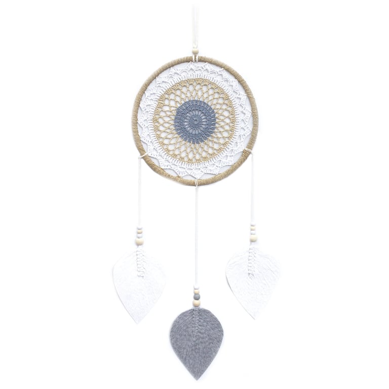 Large Brown Elemental Spirits Dream Catcher - Handcrafted Decorative Artwork