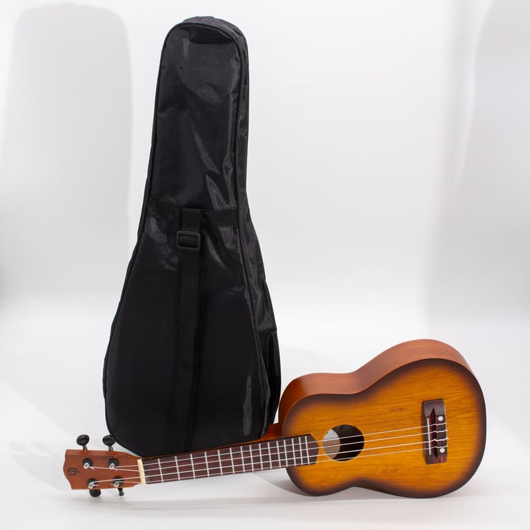4-String Artisan Sunburst Ukulele - Blue Finish (Handcrafted)