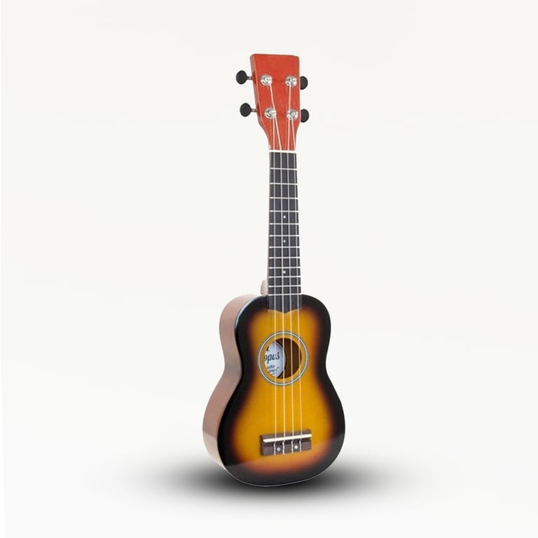 4-String Artisan Ukulele (Orange Sunburst) - Premium Quality