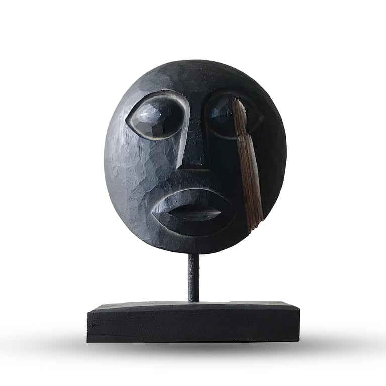 Tribal Decor Mask (27x20cm) - Black by Timor