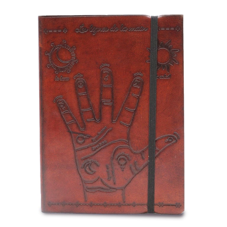 Small Notebook with Strap - Palmistry Guide and Occult Journal