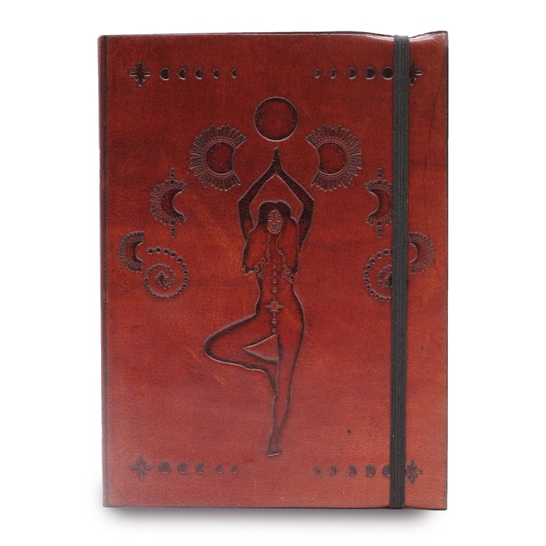Cosmic Goddess Small Strap Notebook - Travel Journal for Women