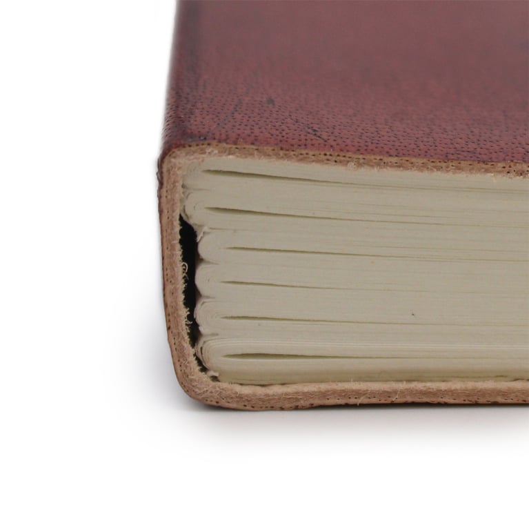 Leather-Bound Chakra Mandala Notebook (Medium Size, With Strap)