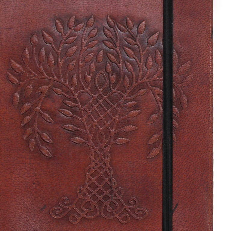 Tree of Life Small Notebook with Adjustable Strap for Travel and Nature Journaling