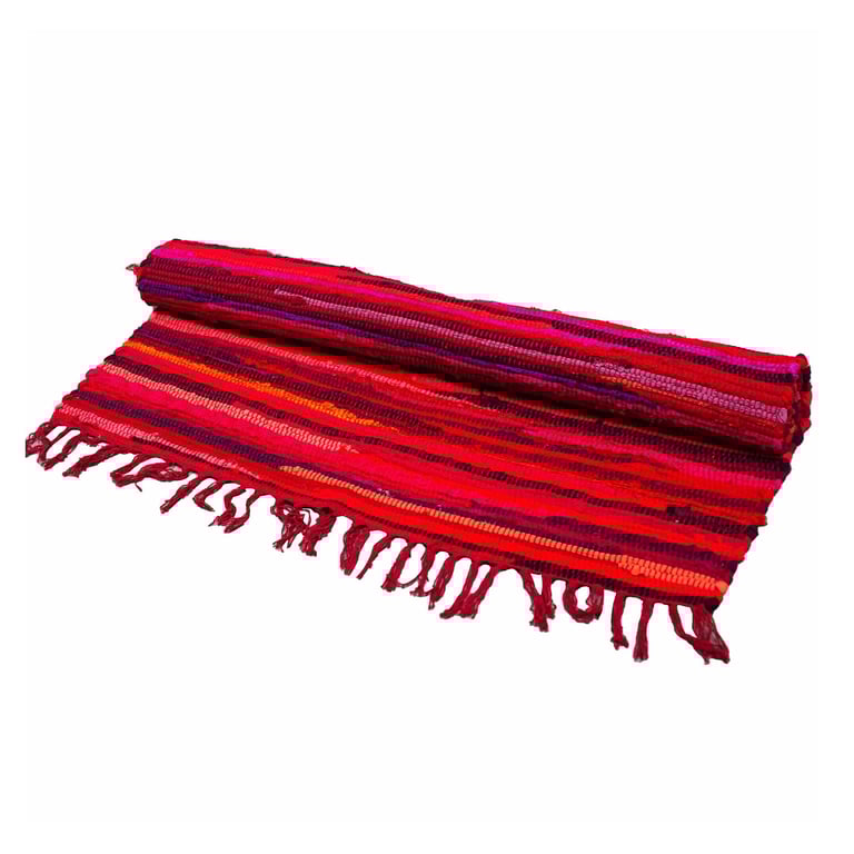 150x90cm Premium Quality Shocking Pink Large Rag Rug