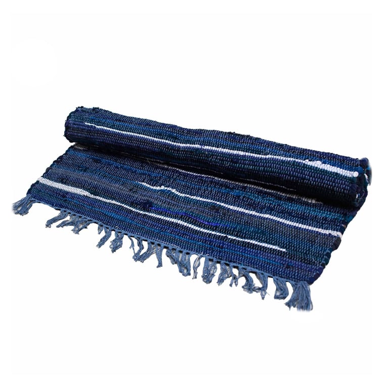 150x90cm Premium Quality Charcoal Grey Rag Rug