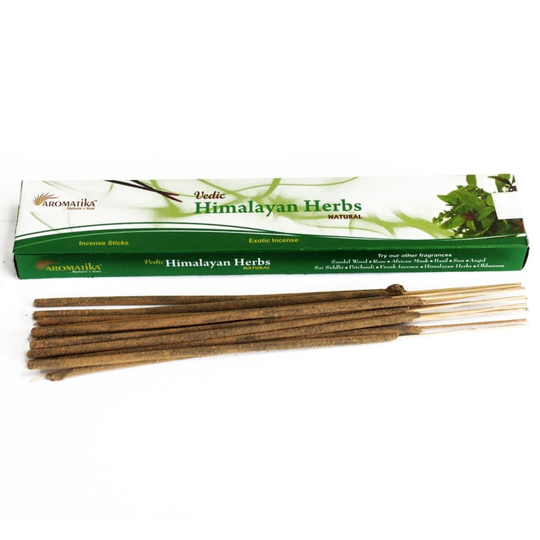 Vedic Himalayan Herb Incense Sticks - Natural Home Aromatherapy & Spiritual Fragrance