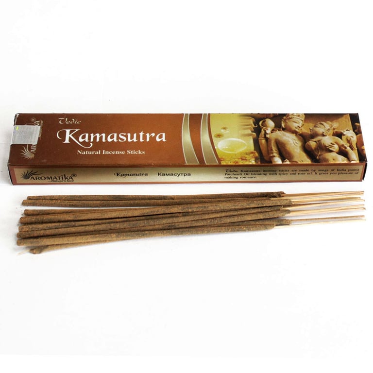 Vedic Kamasutra Incense Sticks - Spiritual Relaxation and Meditation Aromatherapy for Home Use