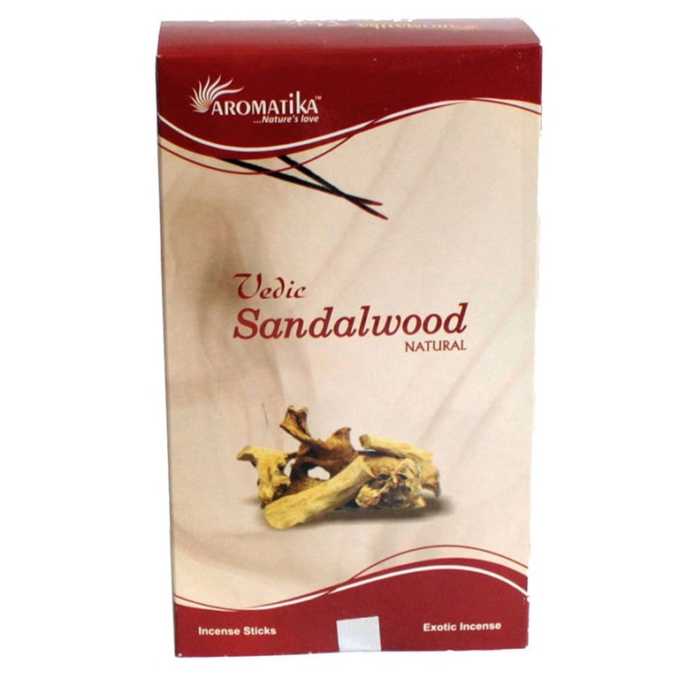 Vedic Sandalwood Incense Sticks - Natural Aromatherapy for Spirituality and Home Decor