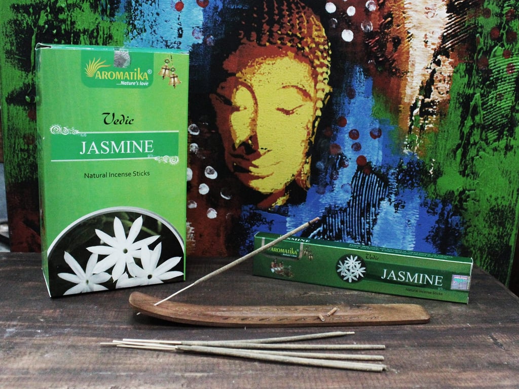 Vedic Jasmine Incense Sticks - Natural Spiritual Aromatherapy for Home