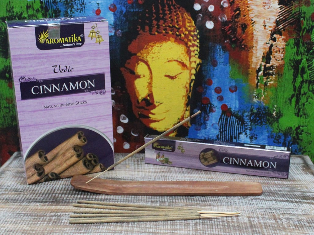 Vedic Cinnamon Incense Sticks - Natural Spiritual Aromatherapy for Home Relaxation