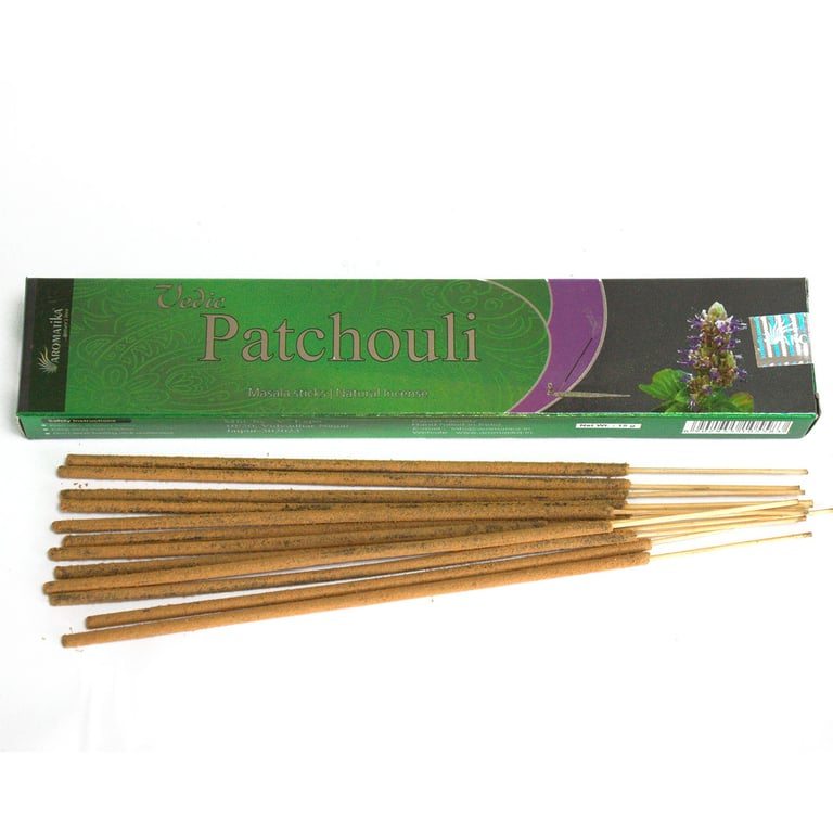 Vedic Patchouli Incense Sticks - Natural Calming Fragrance for Home & Spiritual Use