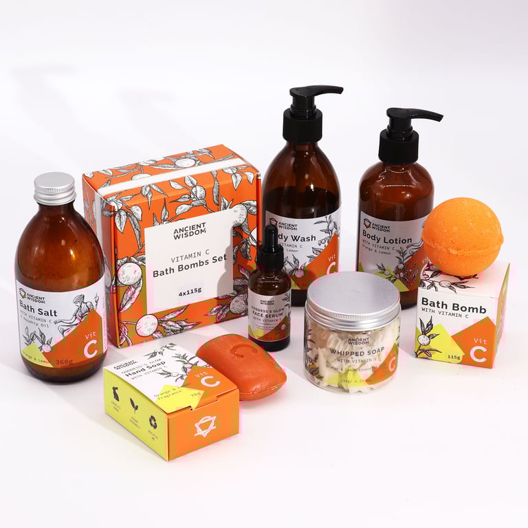 4 Vitamin C Bath Bombs - Aromatherapy Quartet - Brand Name