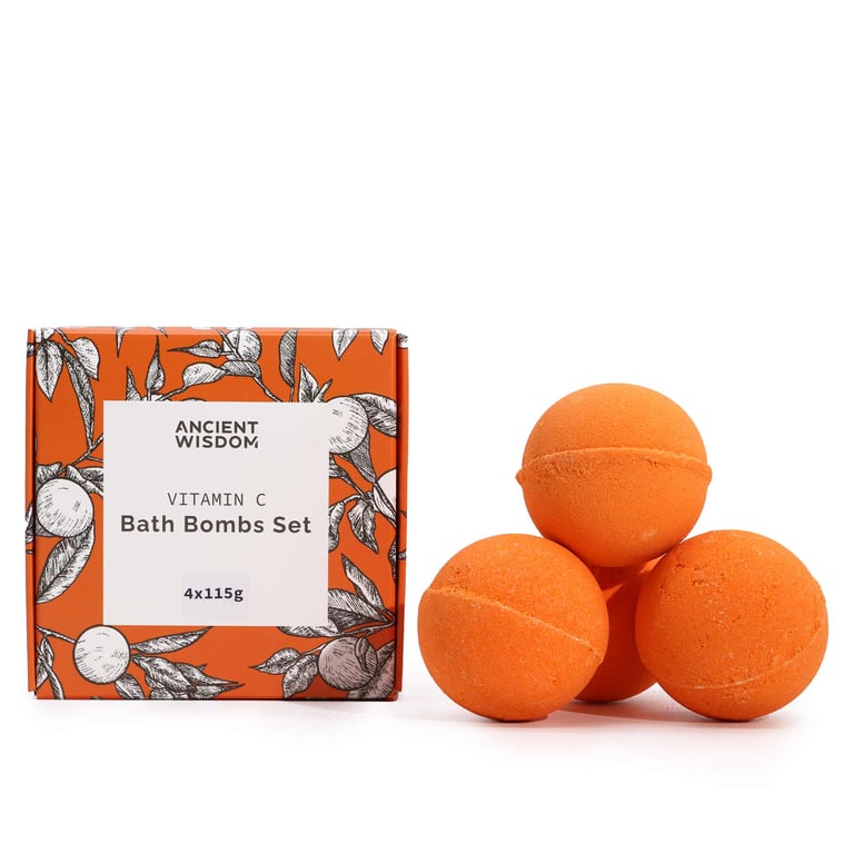 4 Vitamin C Bath Bombs - Aromatherapy Quartet - Brand Name