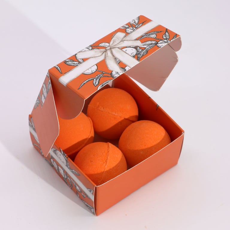 4 Vitamin C Bath Bombs - Aromatherapy Quartet - Brand Name