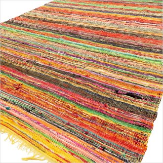 90cm x 154 Rag Rug (Luxury) - Yellow