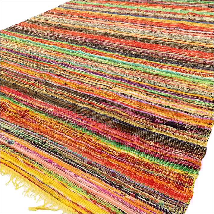 90cm x 154 Rag Rug (Luxury) - Yellow