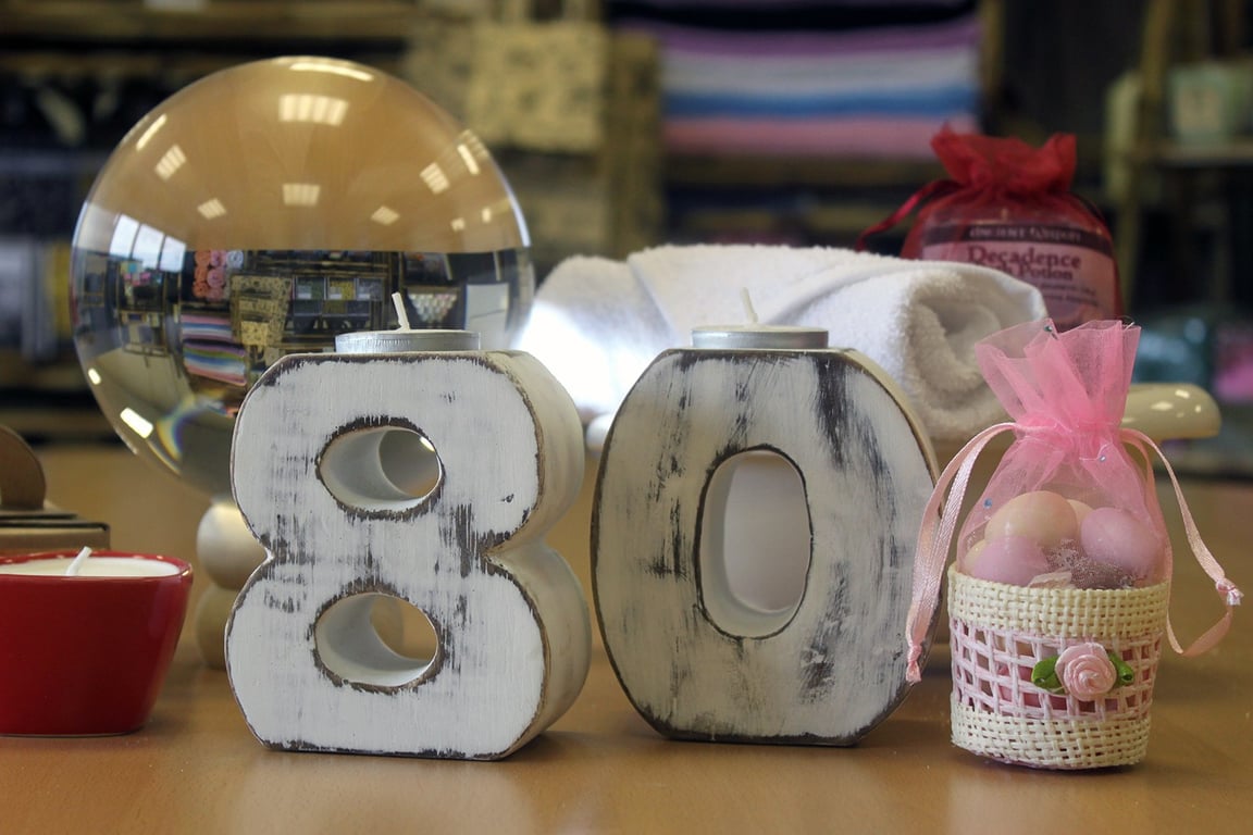 Wooden Birthday Number 8 - Unique Party Decoration and Cake Topper