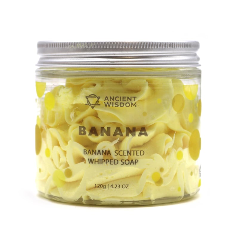 Banana Whipped Natural Soap - 120g Fragrance-Free Skincare Soap