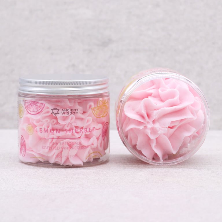 Pink Lemonade Whipped Bath Soap 120g - Refreshing Fragrance and Gentle Cleansing