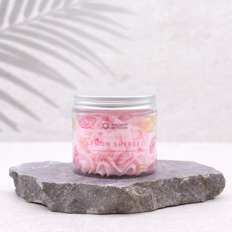 Pink Lemonade Whipped Bath Soap 120g - Refreshing Fragrance and Gentle Cleansing