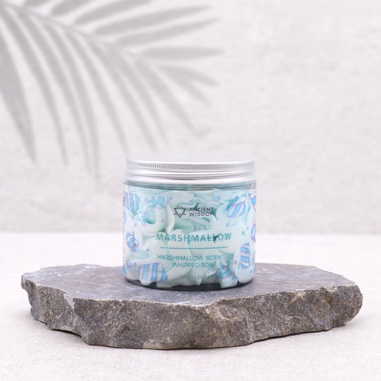 Natural Marshmallow Whipped Soap - Moisturizing 120g Home Beauty Care