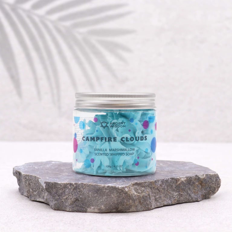 Natural Marshmallow Whipped Soap - Moisturizing 120g Home Beauty Care