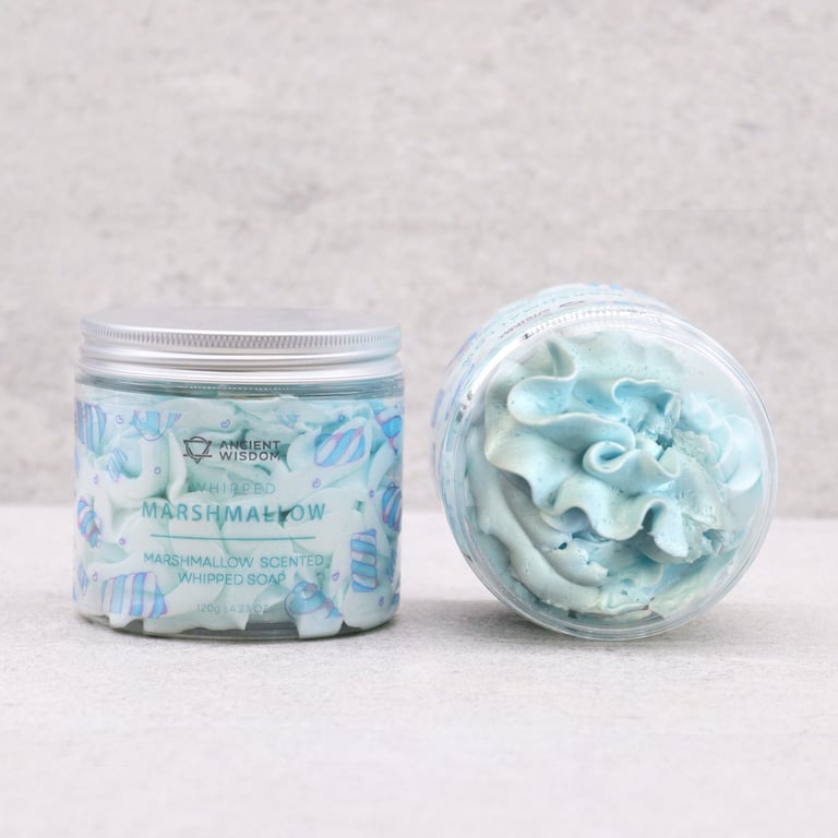 Natural Marshmallow Whipped Soap - Moisturizing 120g Home Beauty Care
