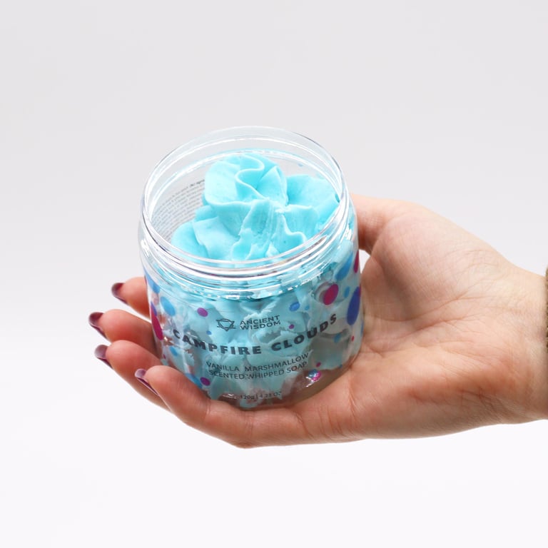 Natural Marshmallow Whipped Soap - Moisturizing 120g Home Beauty Care