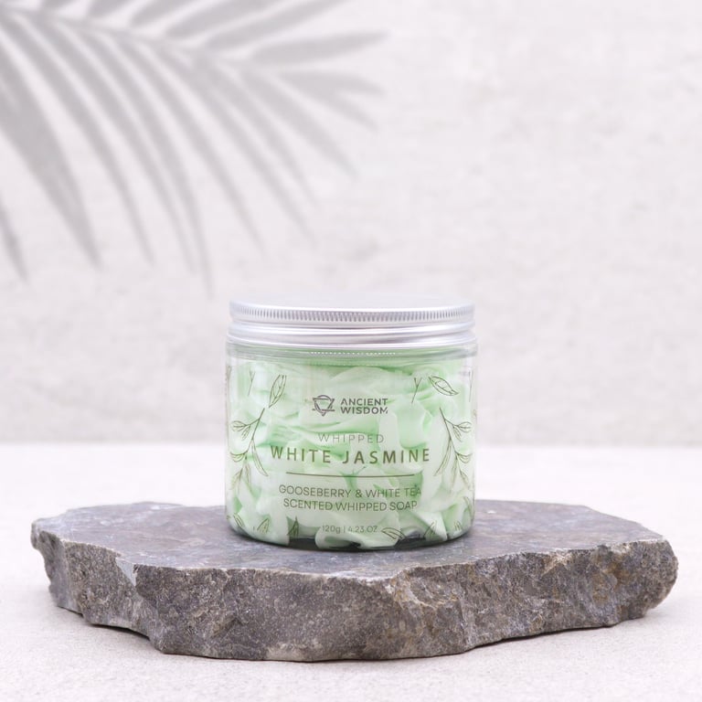 Gooseberry & White Tea Whipped Soap 120g - Natural Skincare Luxury Soap Bar