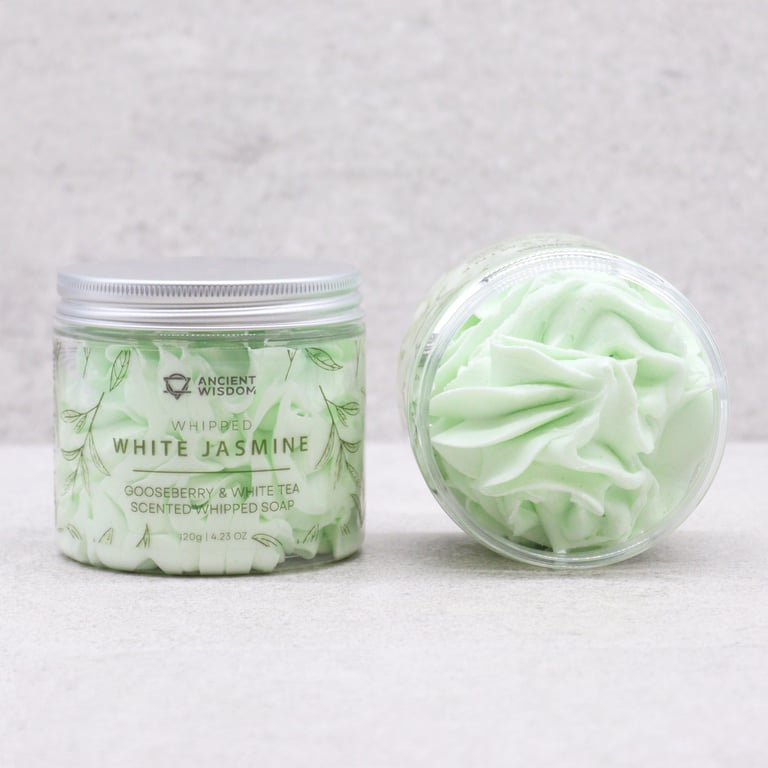 Gooseberry & White Tea Whipped Soap 120g - Natural Skincare Luxury Soap Bar