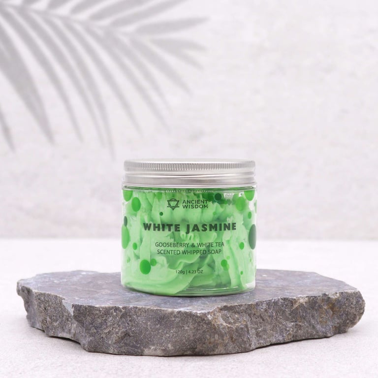 Gooseberry & White Tea Whipped Soap 120g - Natural Skincare Luxury Soap Bar
