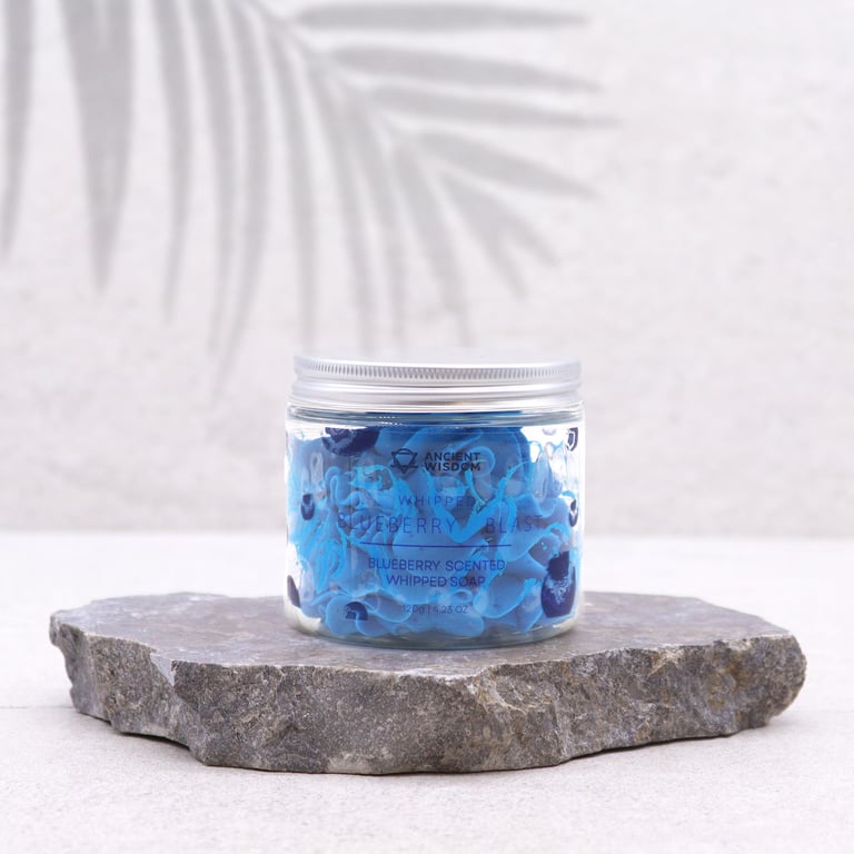 Blueberry Whipped Soap 120g - Natural Fragrance Soap for Home Beauty Care
