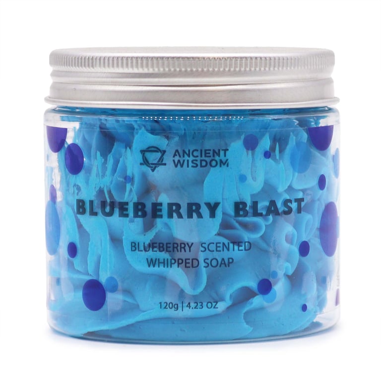 Blueberry Whipped Soap 120g - Natural Fragrance Soap for Home Beauty Care