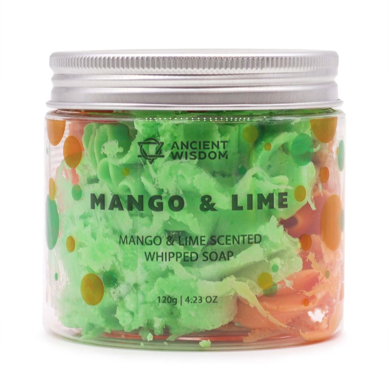 Mango & Lime Whipped Soap - 120g Natural Handmade Fragrance Soap