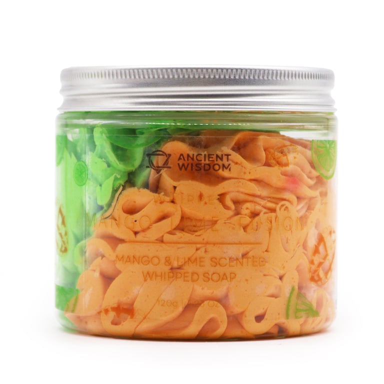 Mango & Lime Whipped Soap - 120g Natural Handmade Fragrance Soap
