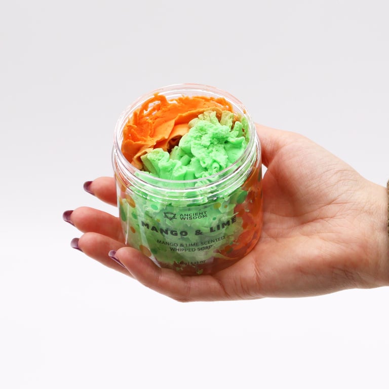 Mango & Lime Whipped Soap - 120g Natural Handmade Fragrance Soap