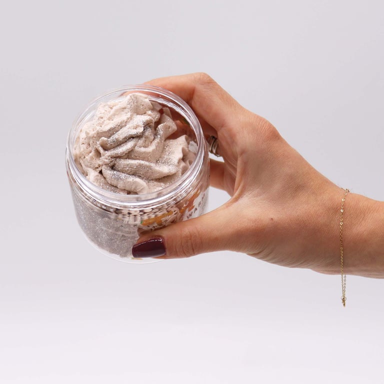Warm Gingerbread Whipped Soap 120g - Holiday Fragrance Gift Set