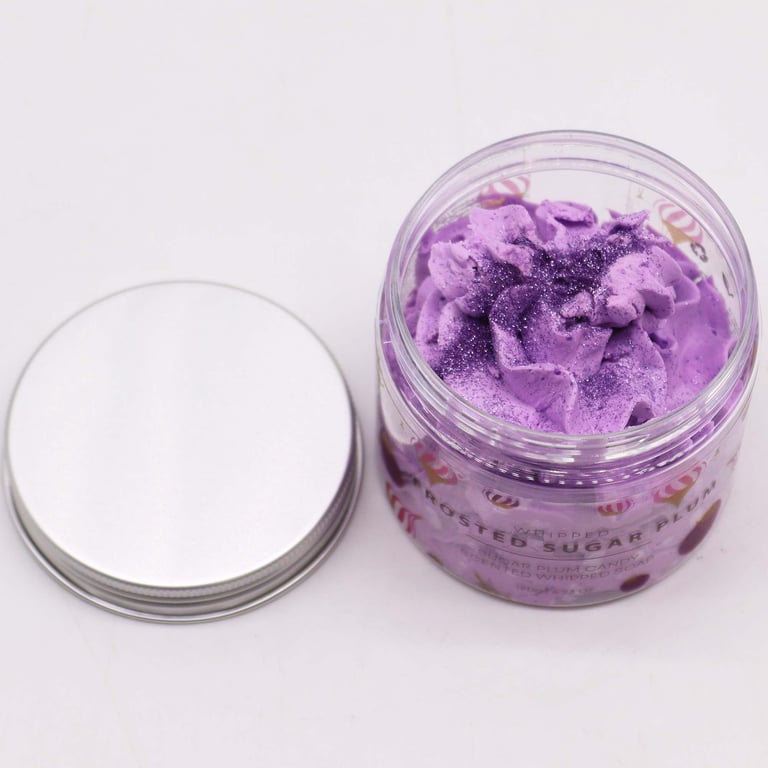 Frosted Sugar Plum Whipped Soap - 120g Luxurious Beauty Gift for Christmas Season