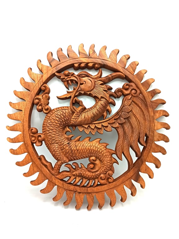 40cm Dragon Pattern Wall Decal - High Quality Adhesive Panel for Home Decor