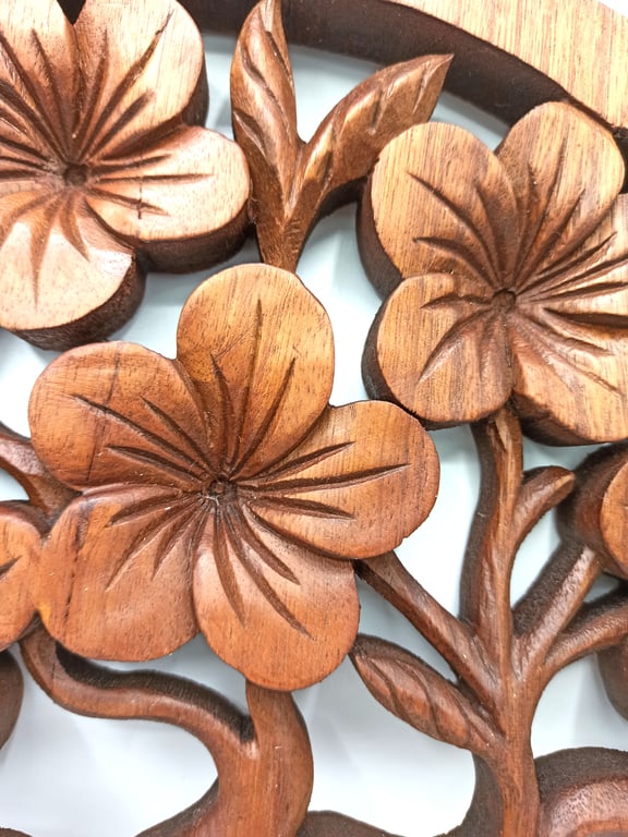 Frangipani Wall Panel (40cm) - Tree of Life Design
