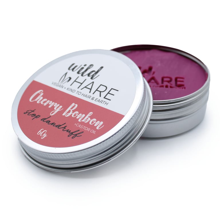 Wild Hare Cherry Bonbon Natural Solid Shampoo 60g, Gentle Hair Care