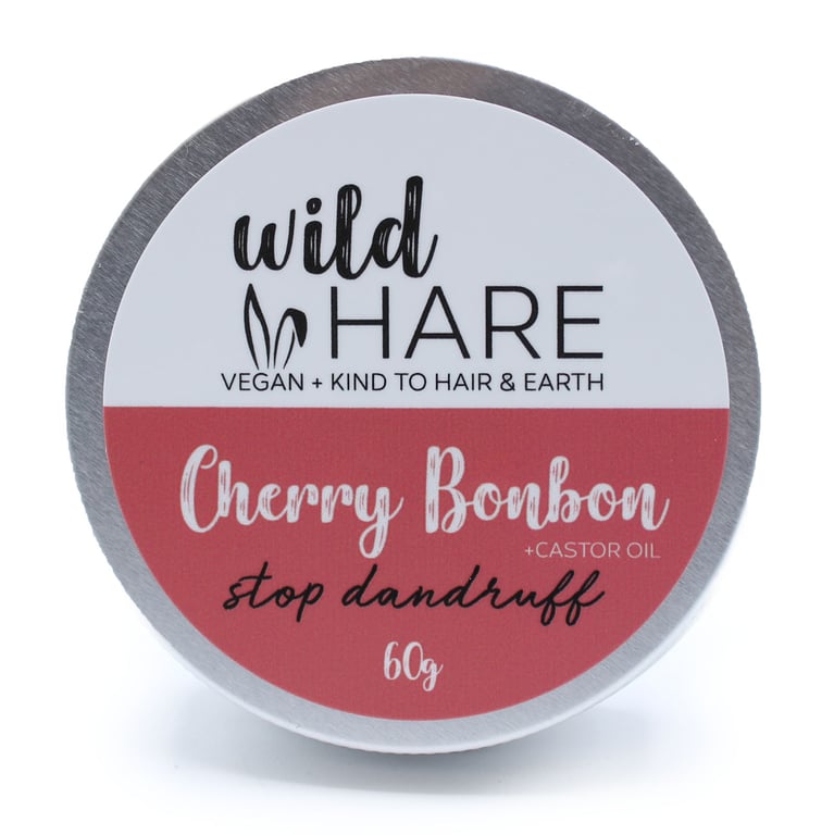 Wild Hare Cherry Bonbon Natural Solid Shampoo 60g, Gentle Hair Care