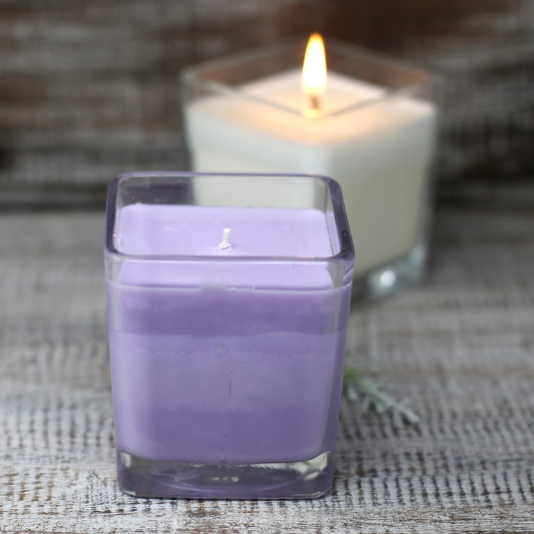 White Label Soy Wax Jar Candle - Lavender & Basil Essential Oil Blend in Customizable Container