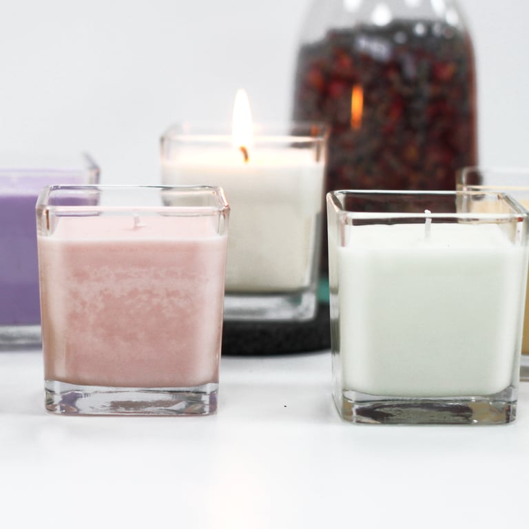 White Label Soy Wax Jar Candle - Lily & Jasmine Fragrance