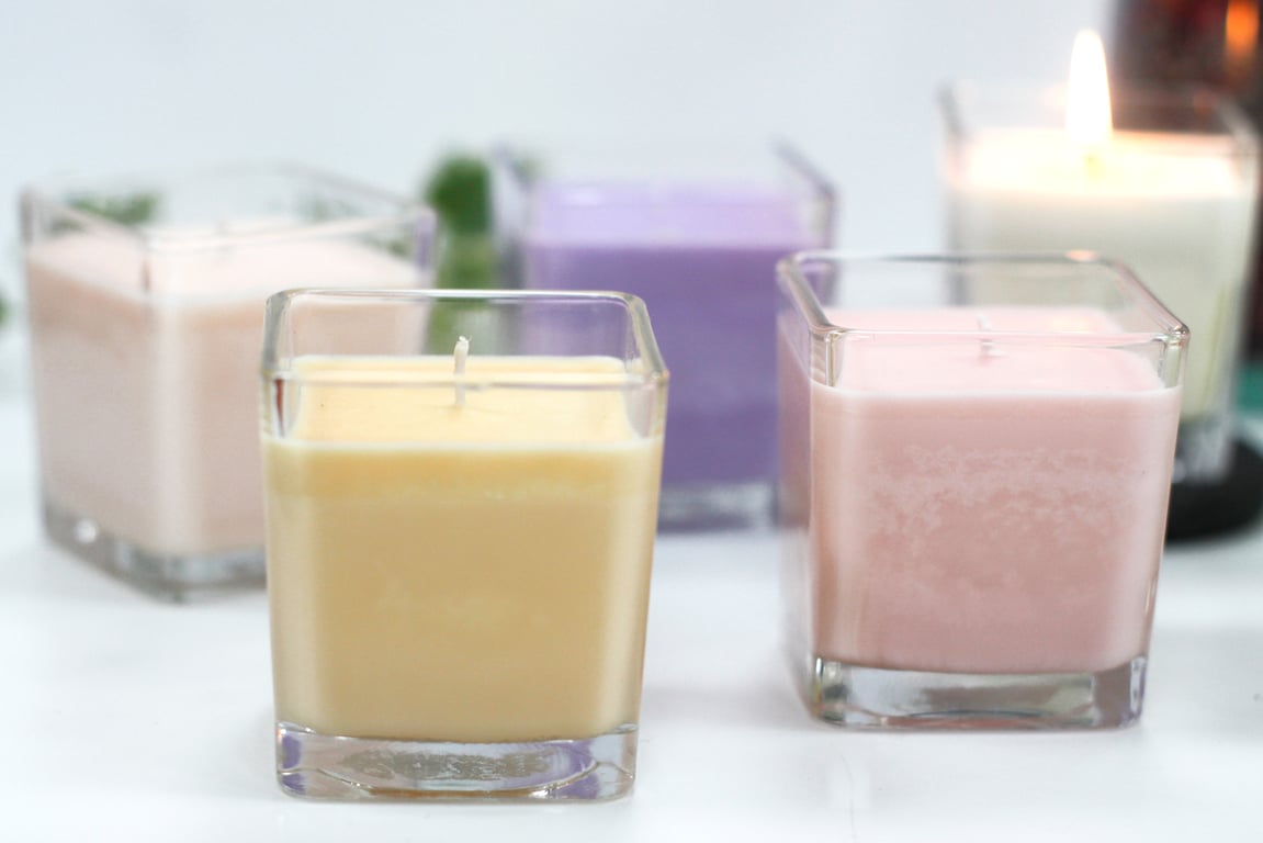 White Label Soy Wax Jar Candle - Natural Fragrance Peach Smoothie Scented Candle