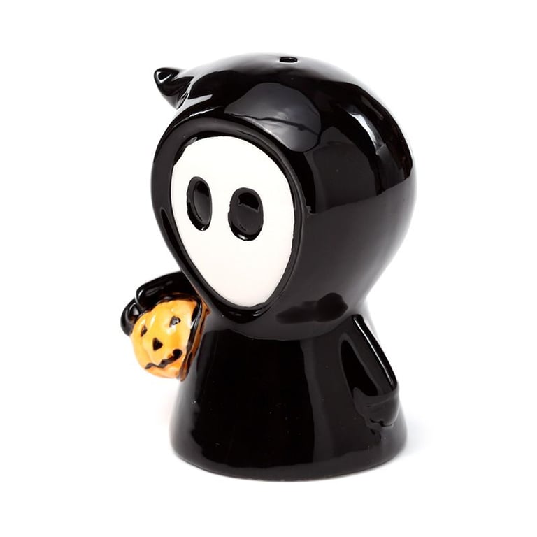 Skull Boy & Ghost Boy Vintage Ceramic Salt and Pepper Shaker Set - Kitchen Decor